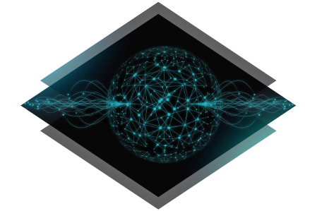 Image décorative d'une sphère d'un réseau web